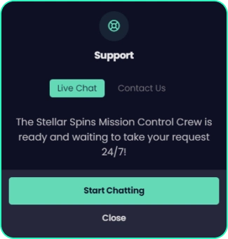 Stellar Spins Casino Support